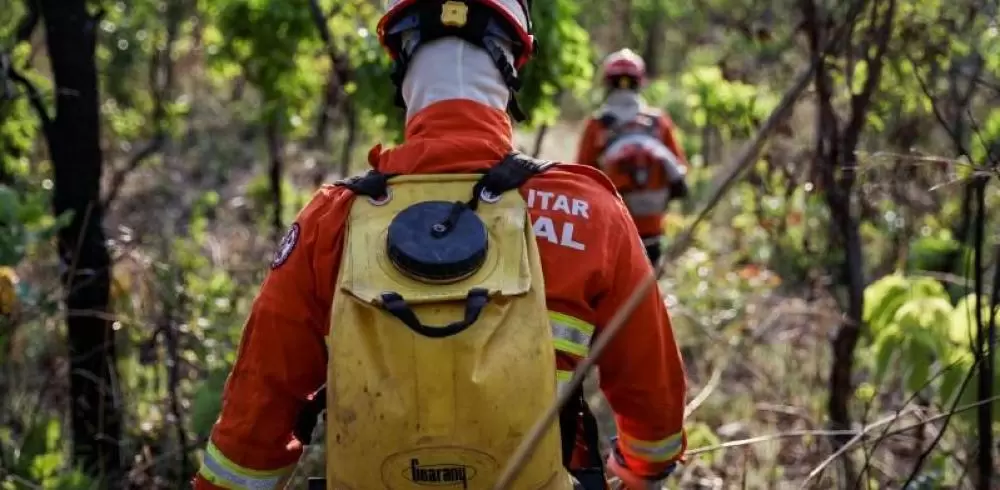 Bombeiros apagam incêndio no Parque Serra Ricardo Franco Bombeiros apagam incêndio no Parque Serra Ricardo Franco