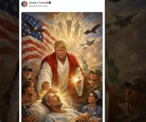  Trump apaga imagem em que aparecia como Jesus após críticas